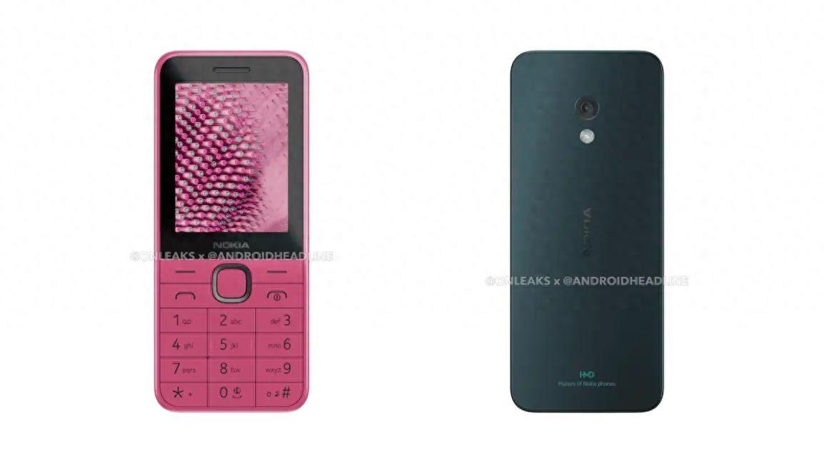 2024款諾基亞225 4G功能手機渲染圖曝光:2.4英寸屏幕